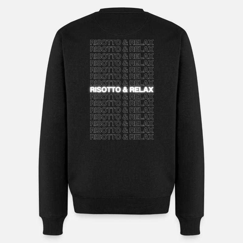 Risotto & Relax - Pull Premium bio Homme - noir