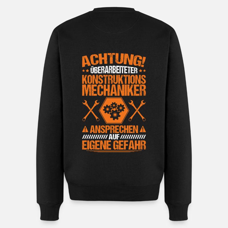 Konstruktionsmechaniker Überarbeitet Geschenk - Männer Premium Bio Pullover - Schwarz