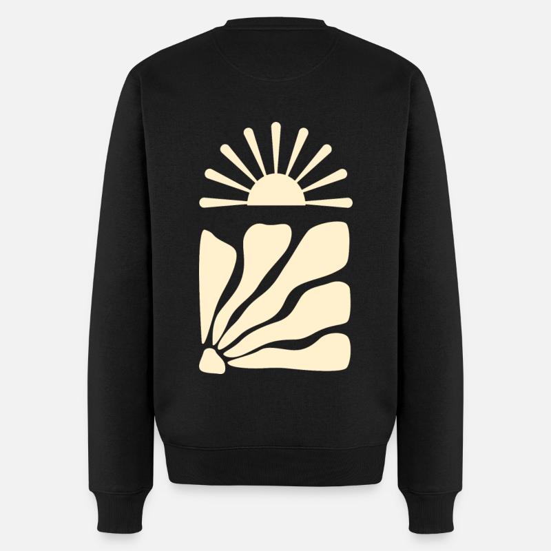L'art façonne le design du soleil - Pull Premium bio Homme - noir