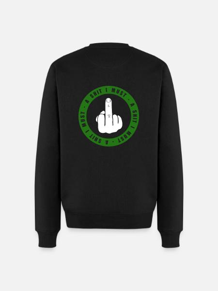 Middle finger - Men's Premium Organic Jumper - black