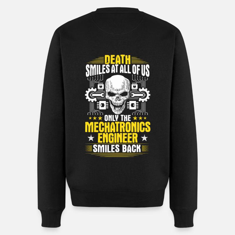 Mechatroniker Mechatronikerin Mechatronik Geschenk - Männer Premium Bio Pullover - Schwarz