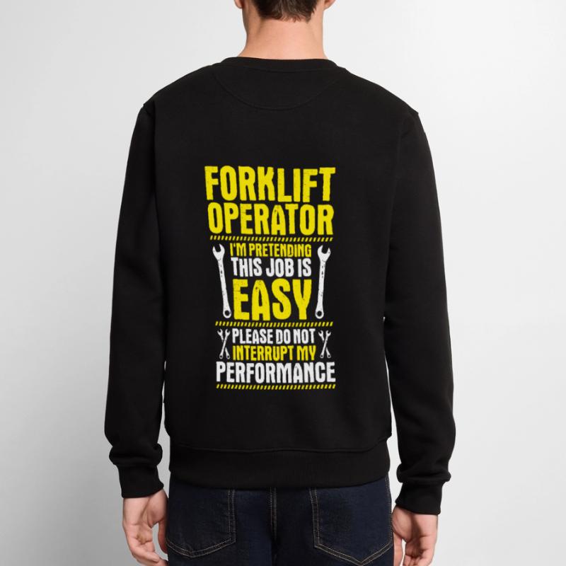 Staplerfahrer Gabelstaplerfahrer Forklift Operator Männer Premium Bio Pullover