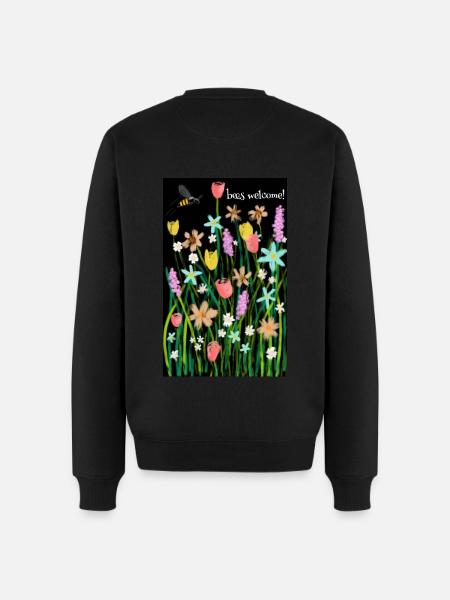 Bee Dream- Bees welcome! - Men's Premium Organic Jumper - black