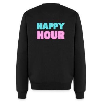 Happy Hour | Design Alcool Apéro - Pull Premium bio Homme - noir - Dos - Nico (187cm)