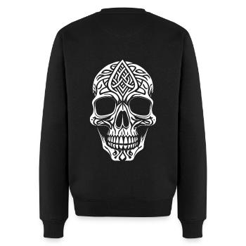 Celtic Skull - Men's Premium Organic Jumper - black - Back - Nico (187cm)