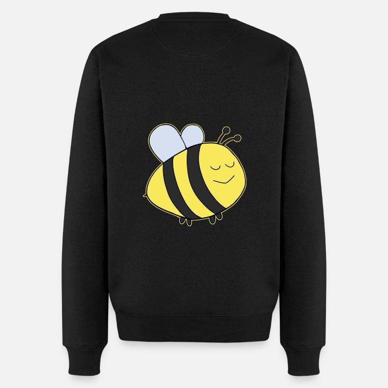 Dicke Hummel - Männer Premium Bio Pullover - Schwarz