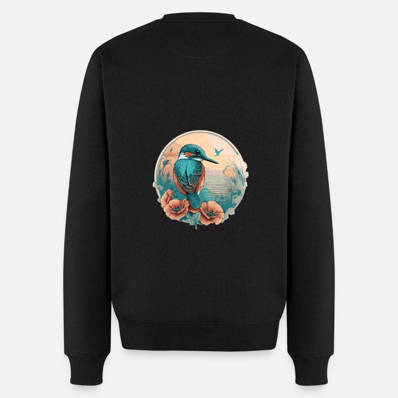 Kingfisher Bird Lovers - Pull Premium bio Homme - noir