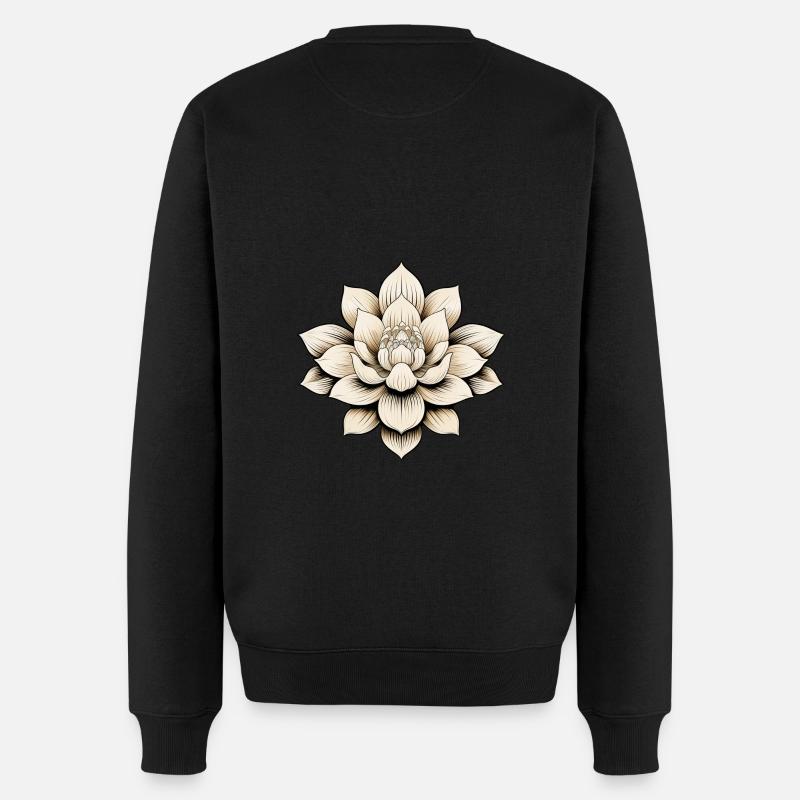 Fleur de lotus - Pull Premium bio Homme - noir
