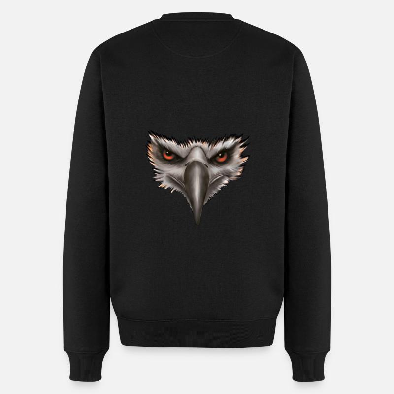 Cadeau Eagle Eagle Head - Pull Premium bio Homme - noir