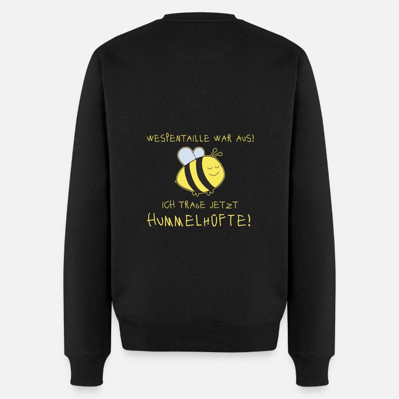 Hummel Dick Lustig - Männer Premium Bio Pullover - Schwarz