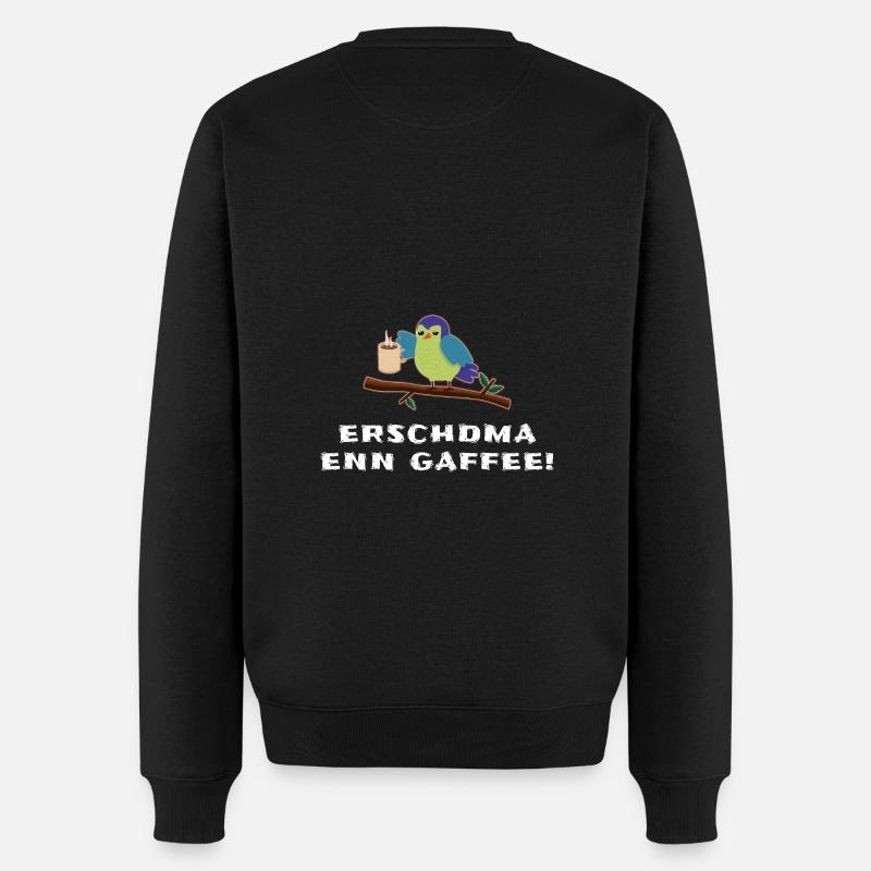 Sachsen Gaffee - Männer Premium Bio Pullover - Schwarz