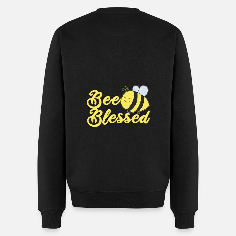 Christliches Motiv Kinder Taufe - Männer Premium Bio Pullover - Schwarz