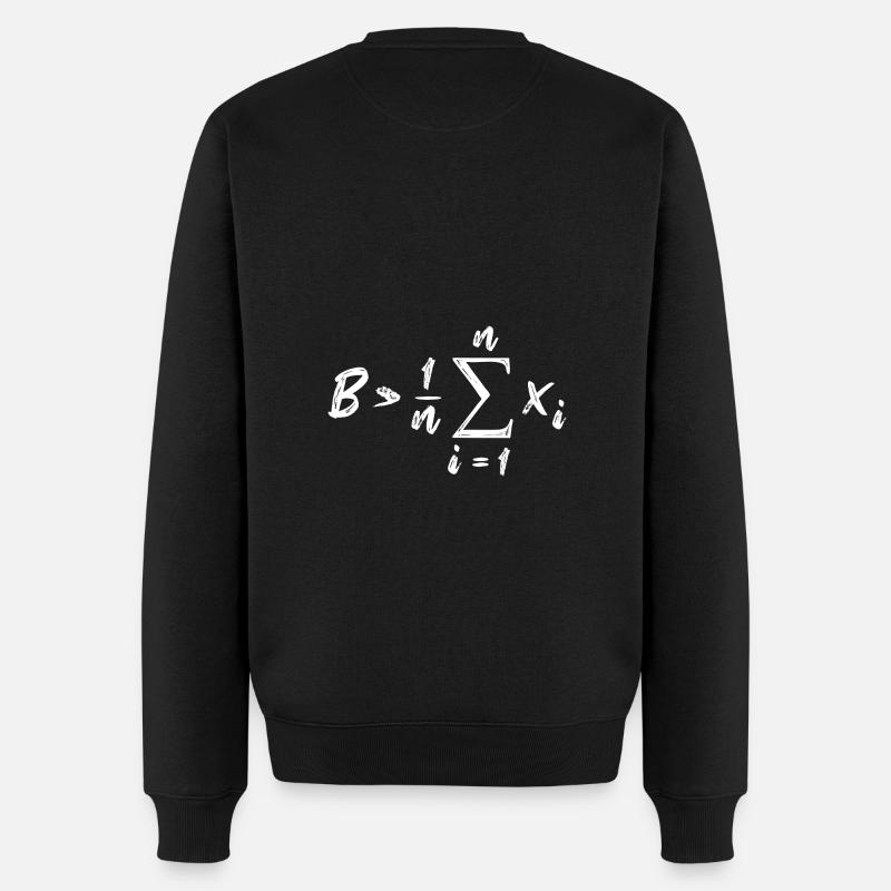 Be Greater Than Average Mathe - Männer Premium Bio Pullover - Schwarz