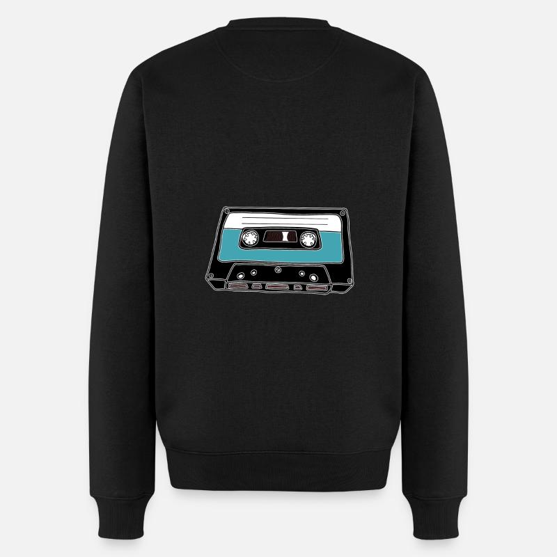 Cassette rétro - Pull Premium bio Homme - noir