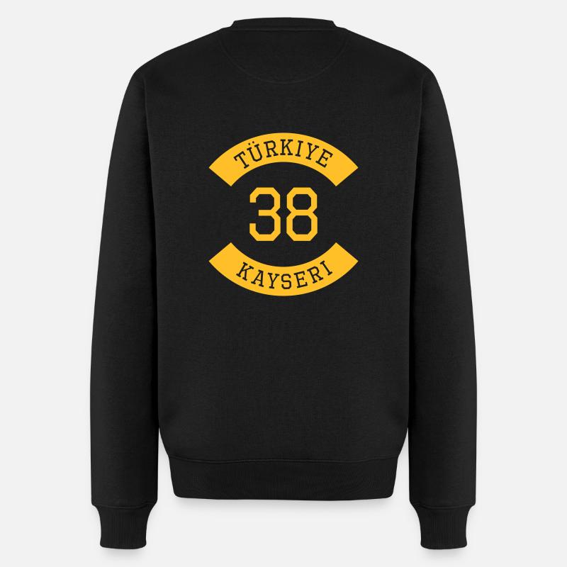 turkiye_38 - Männer Premium Bio Pullover - Schwarz