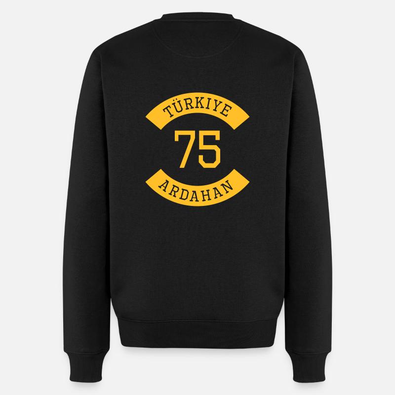 turkiye_75 - Männer Premium Bio Pullover - Schwarz