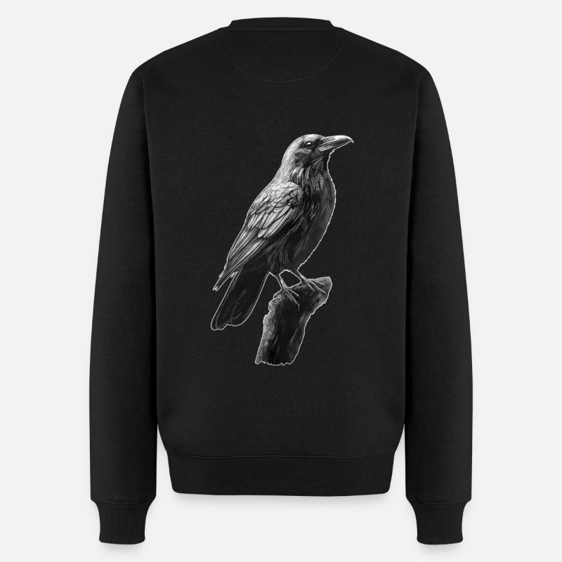 Corbeau - Pull Premium bio Homme - noir