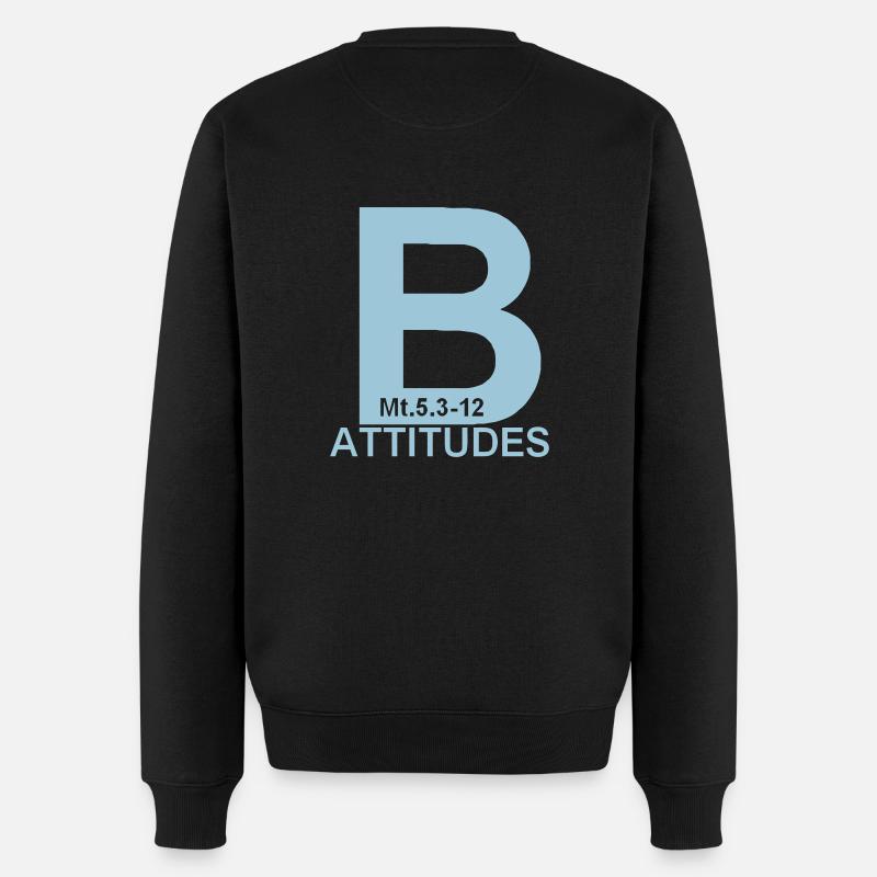 Seligpreisungen - Männer Premium Bio Pullover - Schwarz