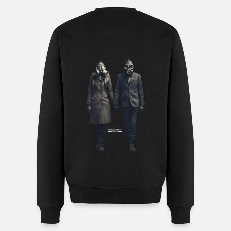 Liebe - Männer Premium Bio Pullover - Schwarz