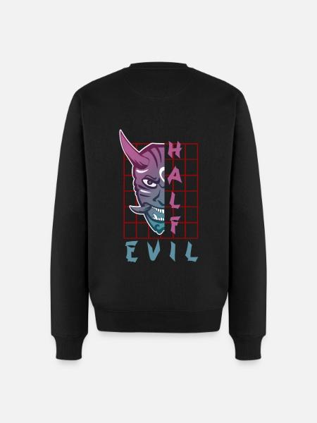 Oni Mask Japan Demon - Men's Premium Organic Jumper - black