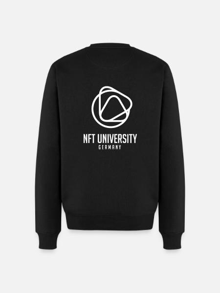 THE NFT UNIVERSITY - white - Männer Premium Bio Pullover - Schwarz
