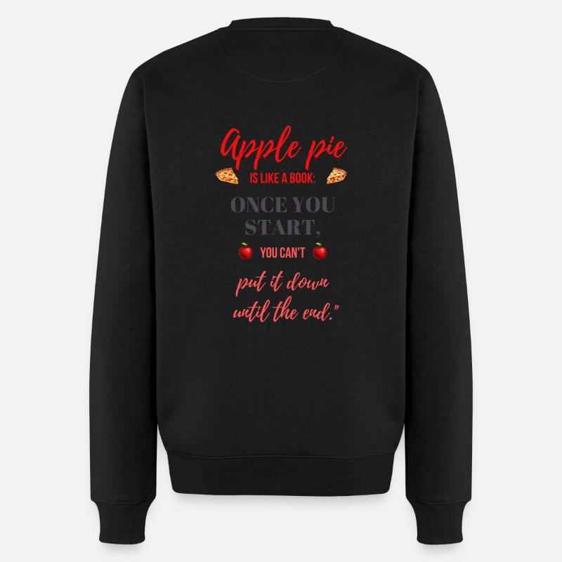 Süßes Kuchenrezept - Männer Premium Bio Pullover - Schwarz