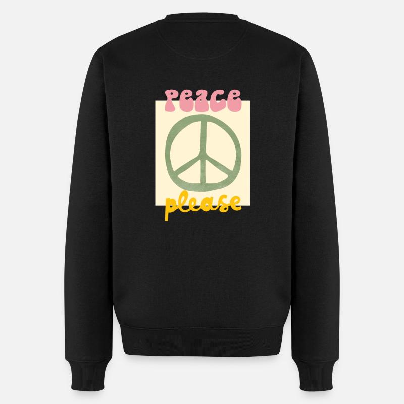 Paix - Pull Premium bio Homme - noir