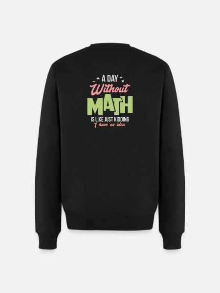 mathematics - Men's Premium Organic Jumper - black