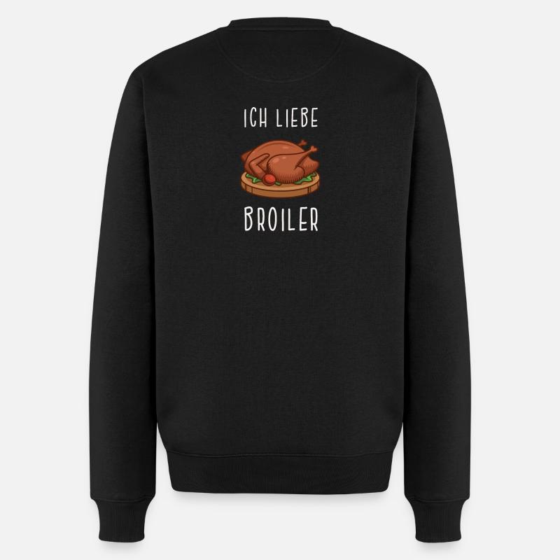 Broiler - DDR Rezept Geschenk - Männer Premium Bio Pullover - Schwarz