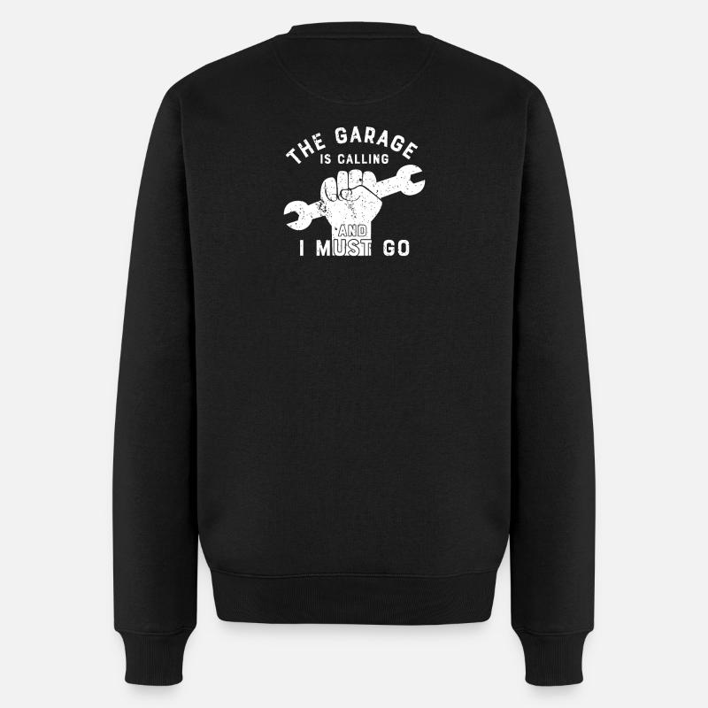 mécanicien - Pull Premium bio Homme - noir