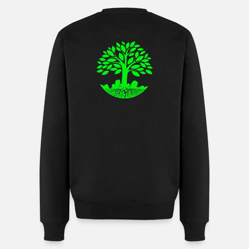 arbre de vie, zen, écologie - Pull Premium bio Homme - noir