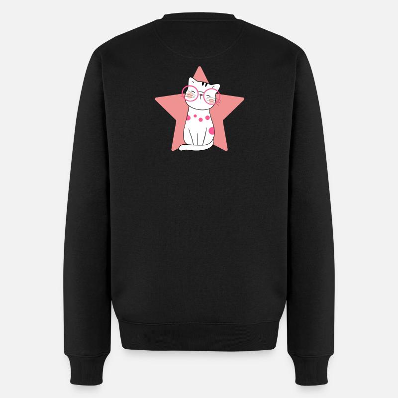 chat, chat mignon, chat domestique - Pull Premium bio Homme - noir