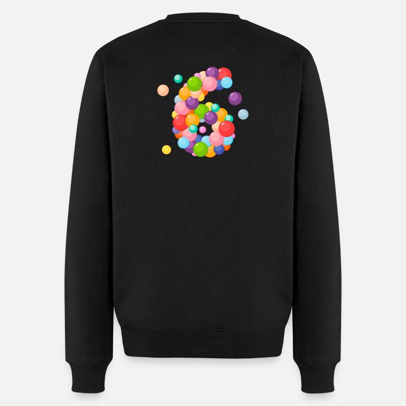 6 Jahre, Geburtstag 6 Jahre, 6 Jahre, Ich bin 6 Jahre alt - Männer Premium Bio Pullover - Schwarz