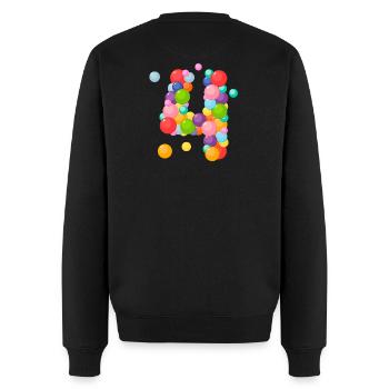 4 years, 4 years, I am 4 years old, birthday 4 years - Men's Premium Organic Jumper - black - Back - Nico (187cm)