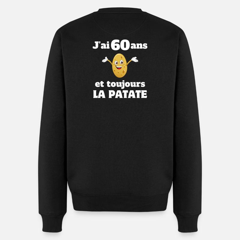 anniversaire, anniversaire 60 ans, 60 ans - Pull Premium bio Homme - noir