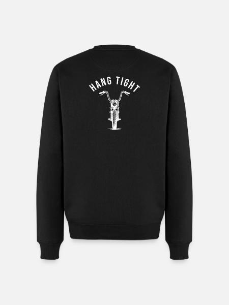 Hang tight motorcycle ape hanger - Men's Premium Organic Jumper - black