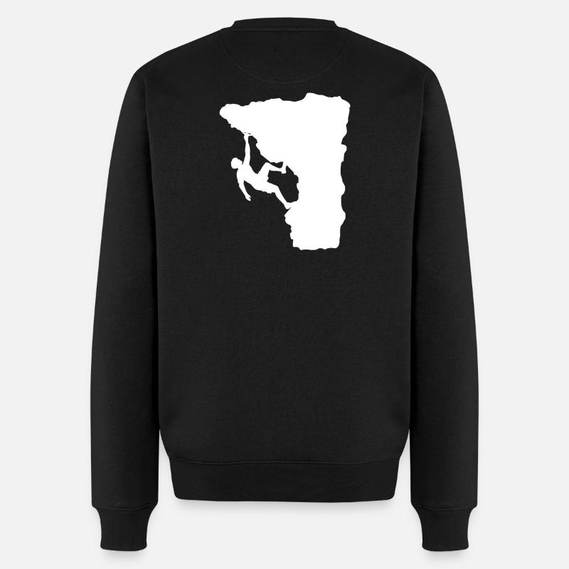 Grimpeur sur le rebord - Pull Premium bio Homme - noir