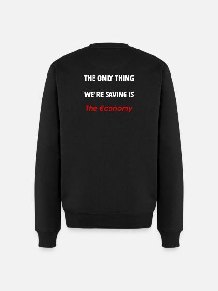Saving the Economy - Men's Premium Organic Jumper - black