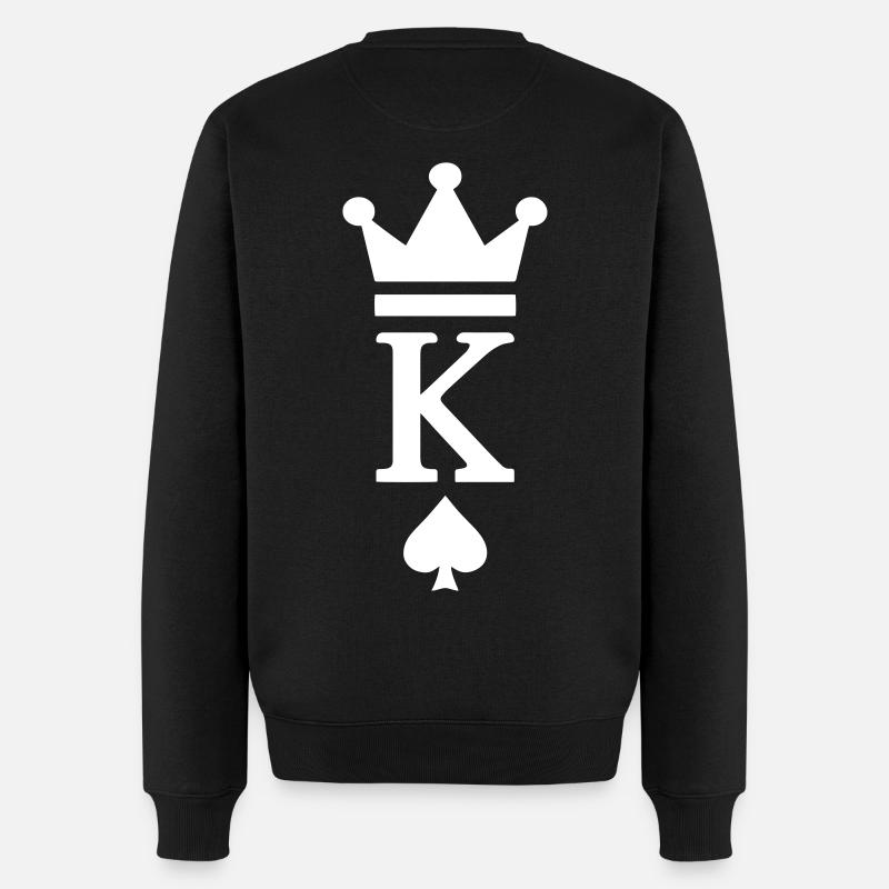 KING CROWN PIK - Pull Premium bio Homme - noir