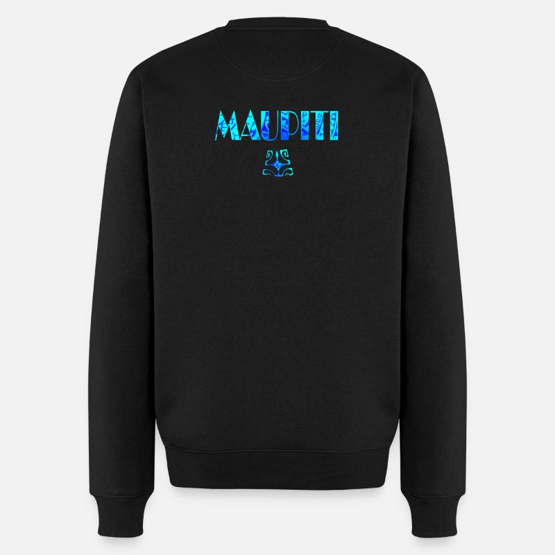 MAUPITI - Männer Premium Bio Pullover - Schwarz