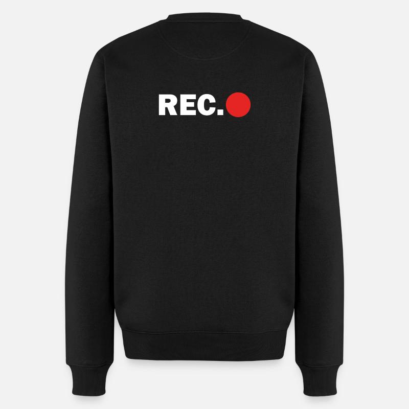 Kameramann Cap - Männer Premium Bio Pullover - Schwarz