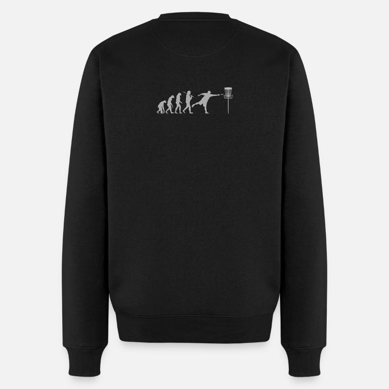 Disc Golf Evolution - Men's Premium Organic Jumper - black