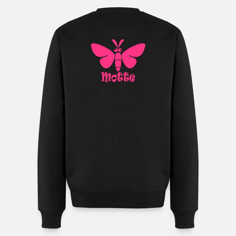 Motte - Männer Premium Bio Pullover - Schwarz