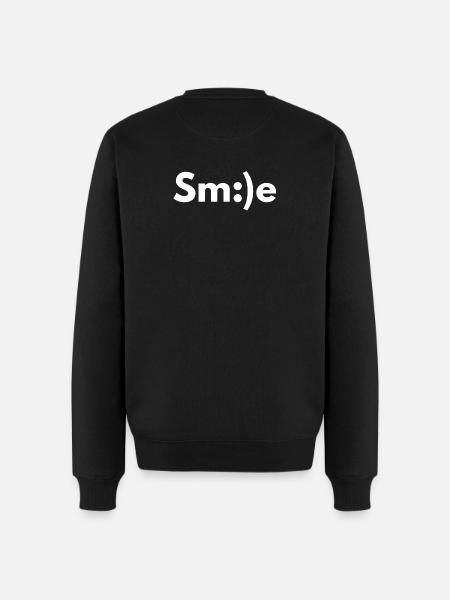 Smiling, smiling, smiling - Men's Premium Organic Jumper - black