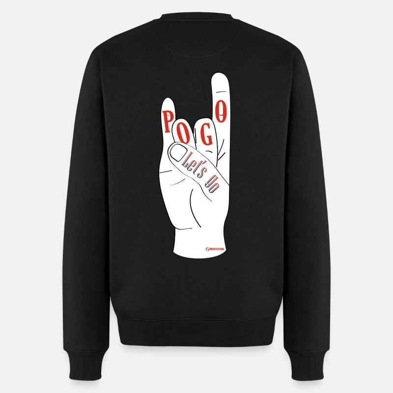 Let’s Go Pogo - Pull Premium bio Homme - noir