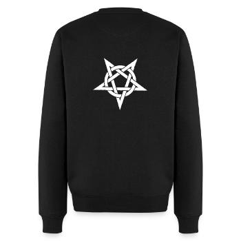 Pentagram - Men's Premium Organic Jumper - black - Back - Nico (187cm)