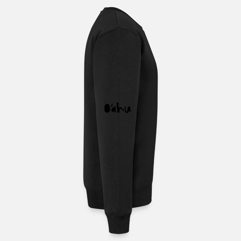 Snowboarder Mountain - Männer Premium Bio Pullover - Schwarz
