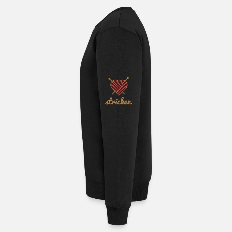 im STRICKrausch - Männer Premium Bio Pullover - Schwarz