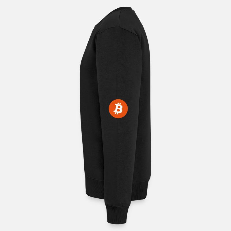 Bitcoin - Männer Premium Bio Pullover - Schwarz