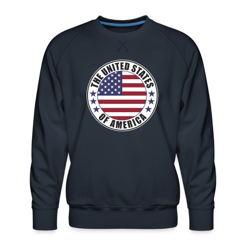The United States of America - USA flag emblem - Men's Premium Sweatshirt